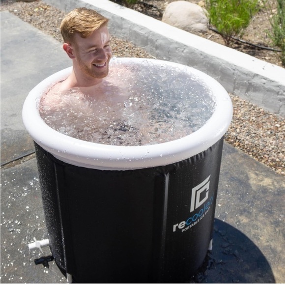 Brand New Portable Ice Therapy Bath Round Collapsible Cold Plunge Freestand Tub - Picture 2 of 10